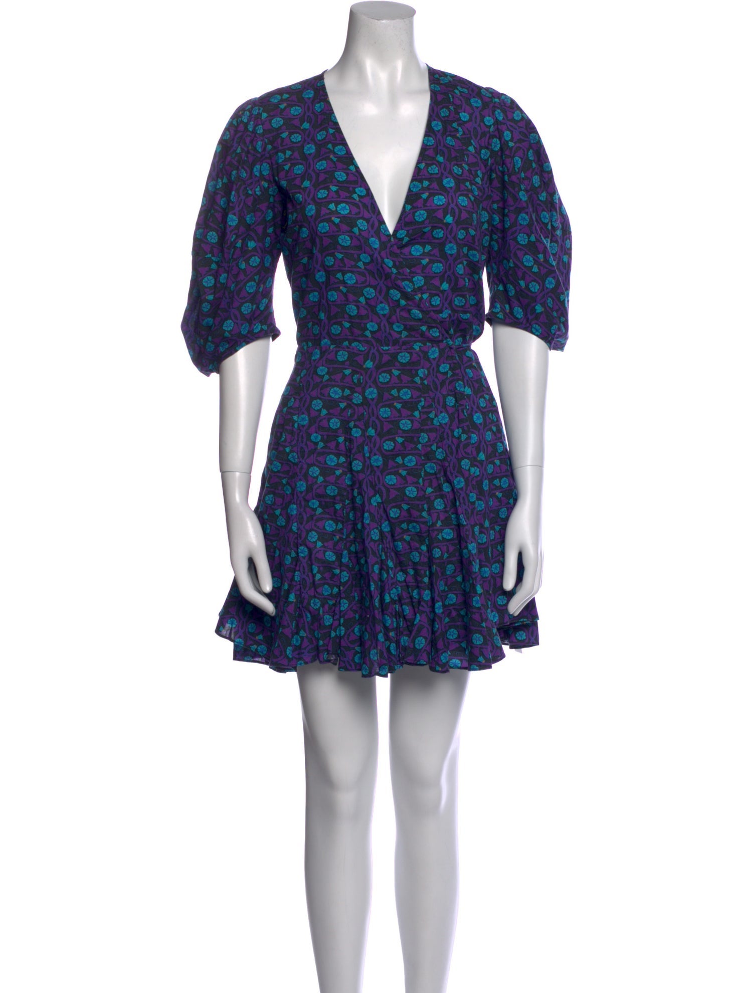 RHODE Floral Print Mini Dress