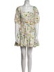 RHODE Floral Print Mini Dress