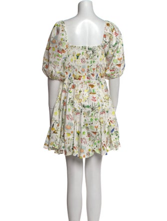 RHODE Floral Print Mini Dress