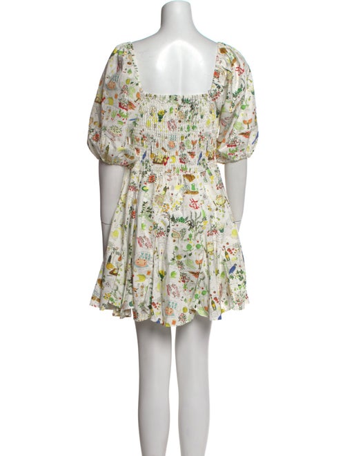 RHODE Floral Print Mini Dress