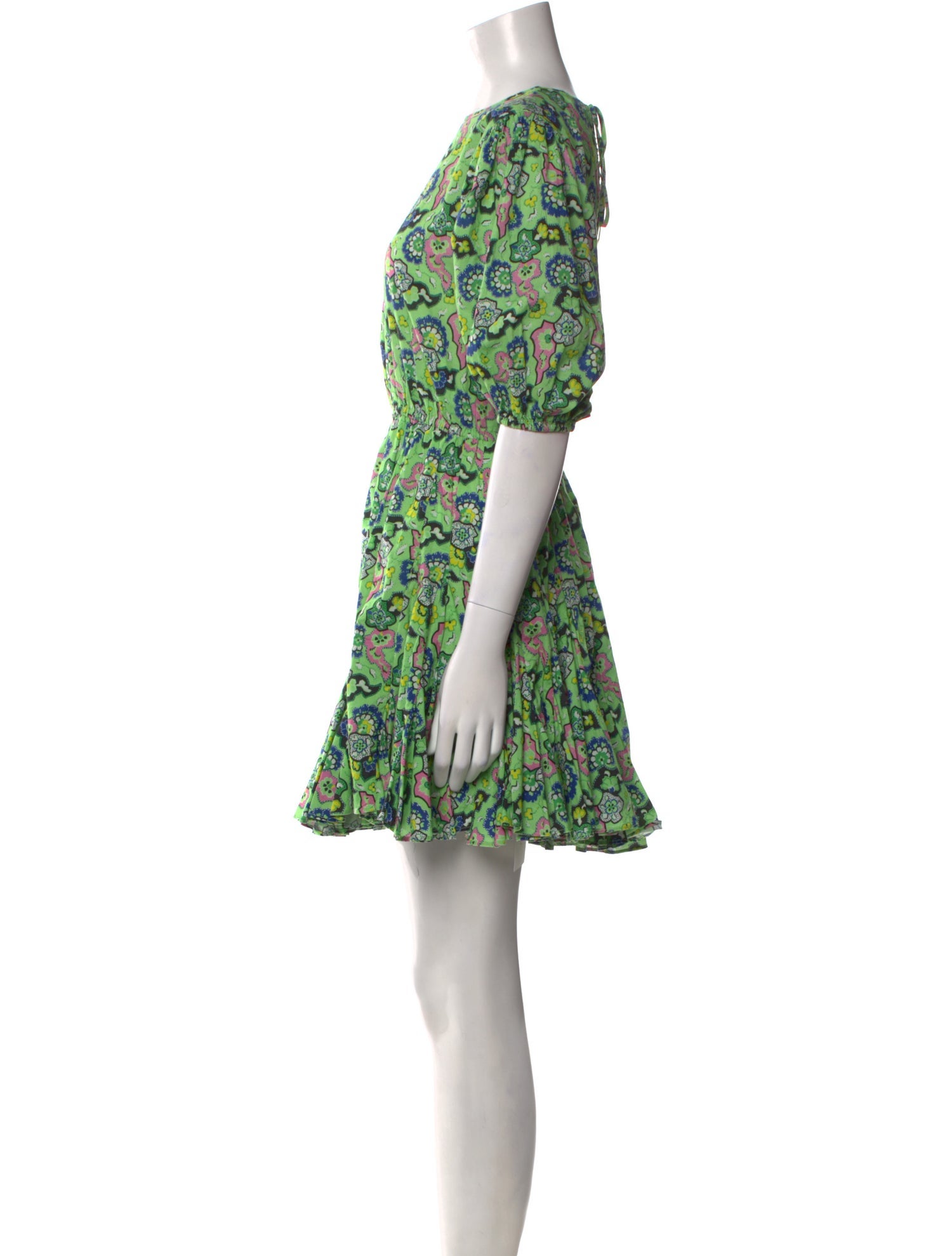 RHODE Floral Print Mini Dress