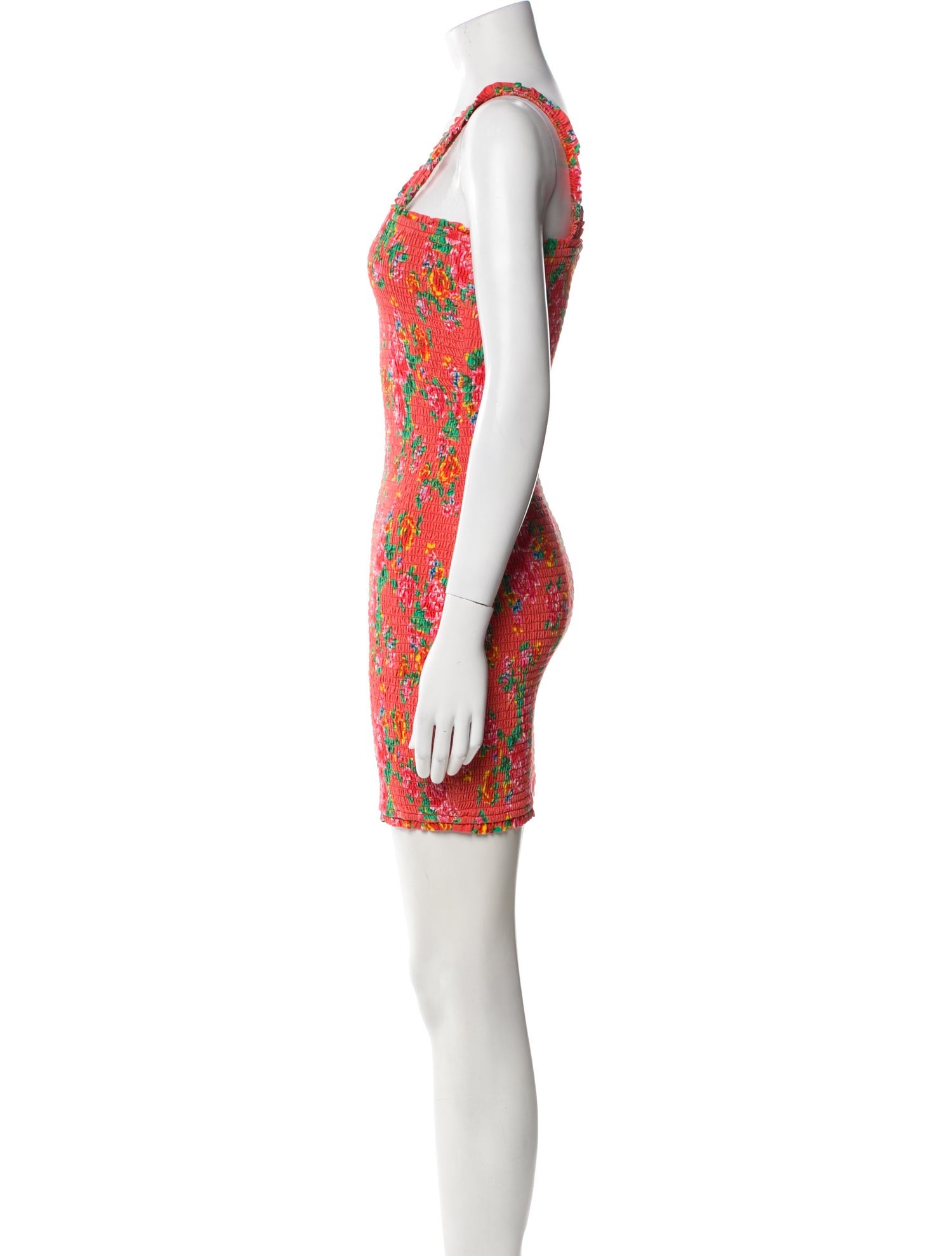 RHODE Floral Print Mini Dress