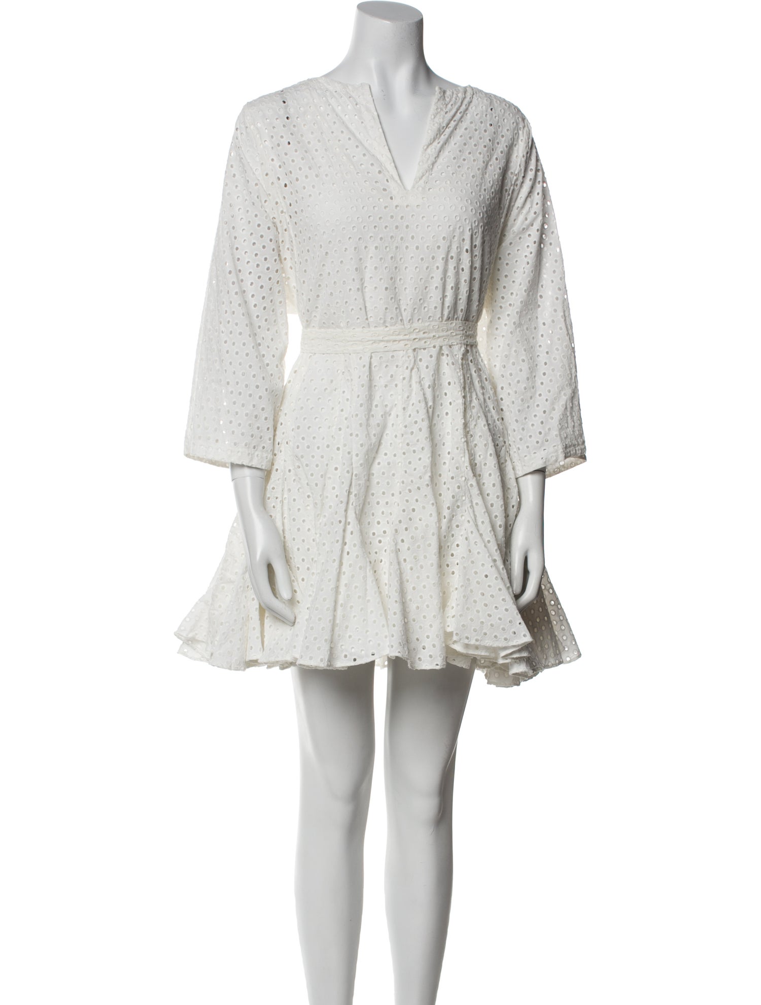 RHODE V-Neck Mini Dress