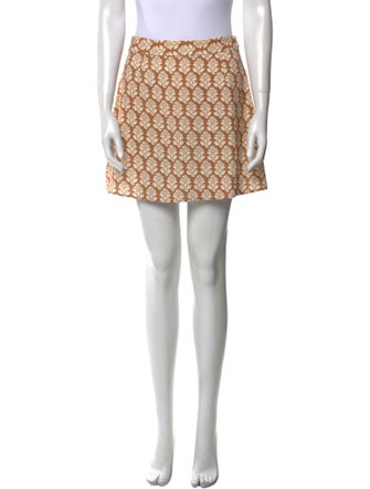 RHODE Printed Mini Skirt