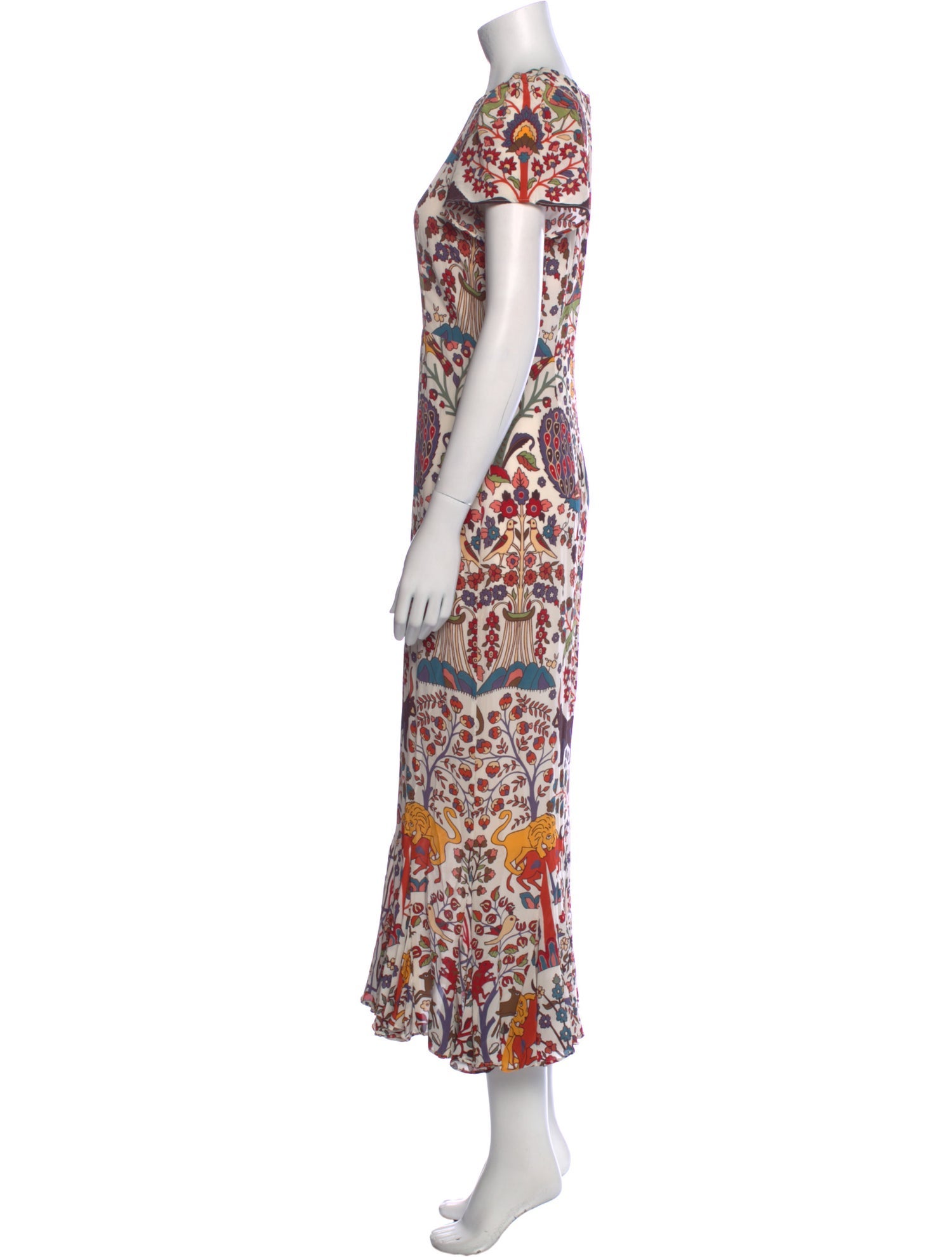 RHODE Floral Print Long Dress