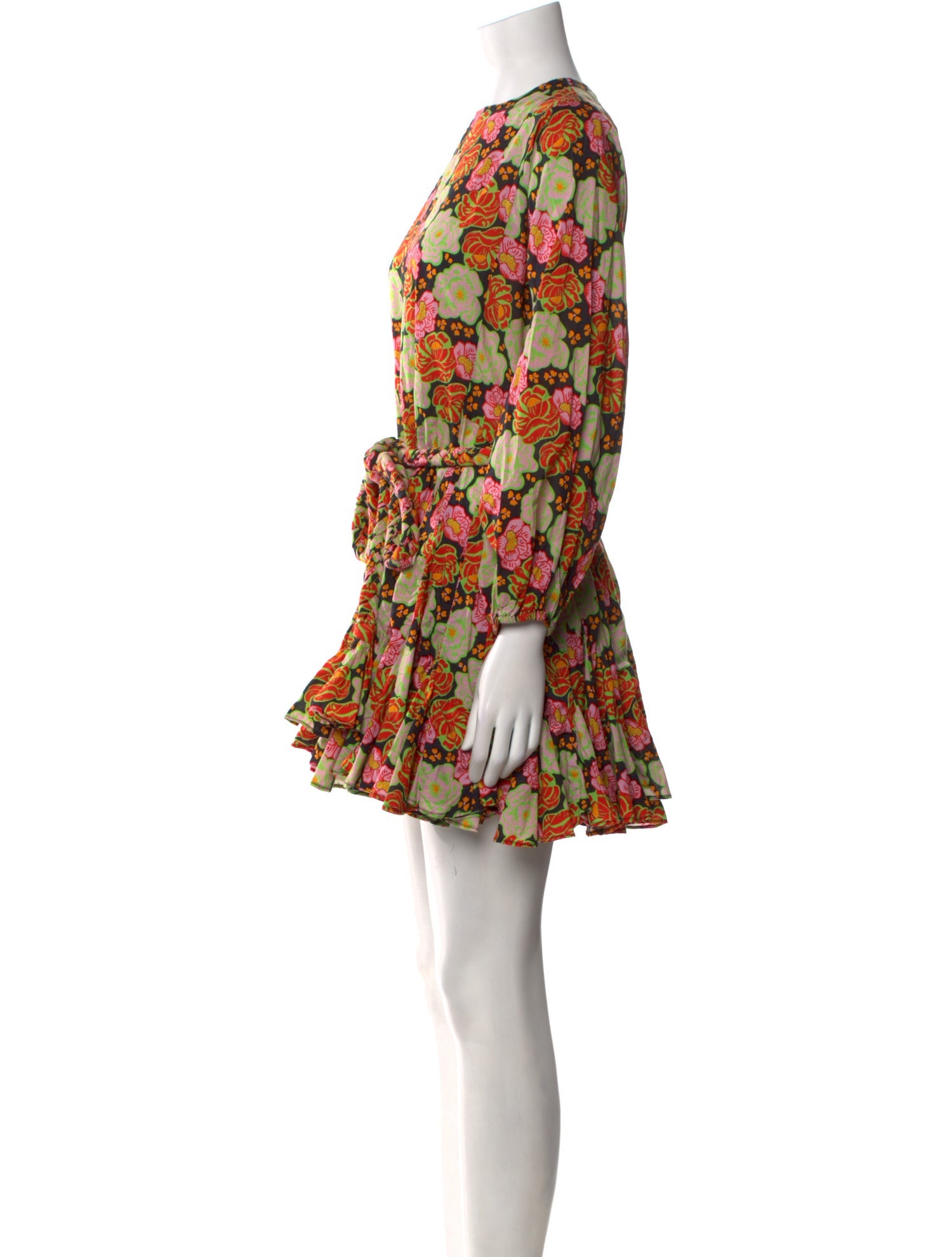 RHODE Floral Print Mini Dress