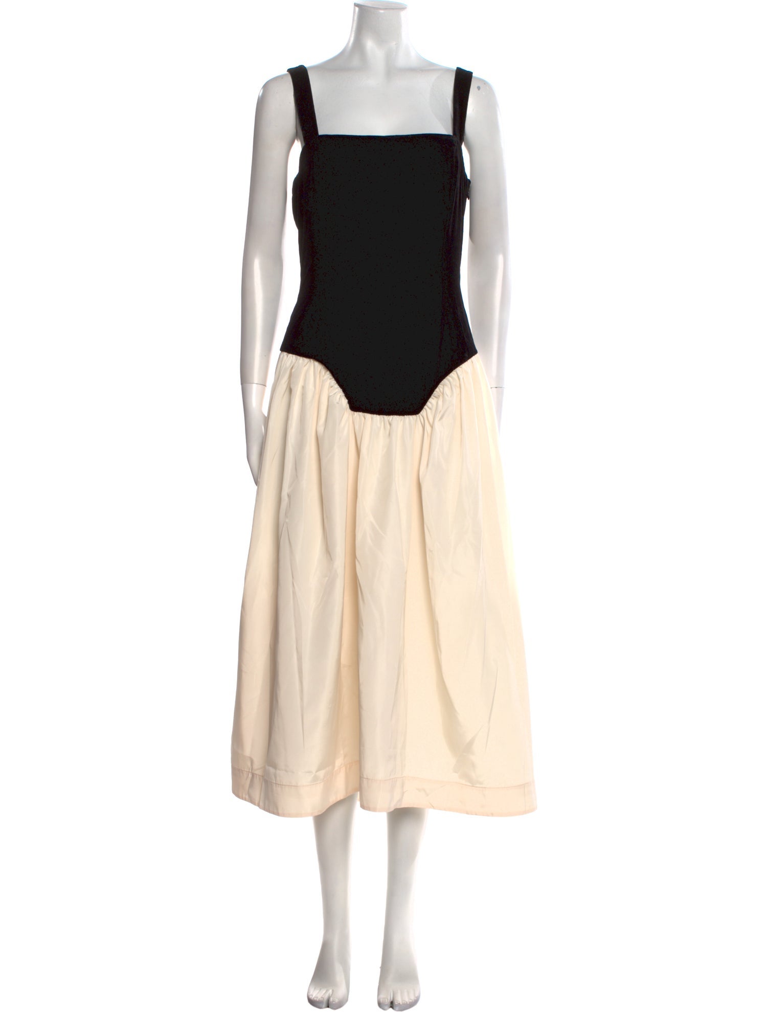 RHODE Square Neckline Long Dress