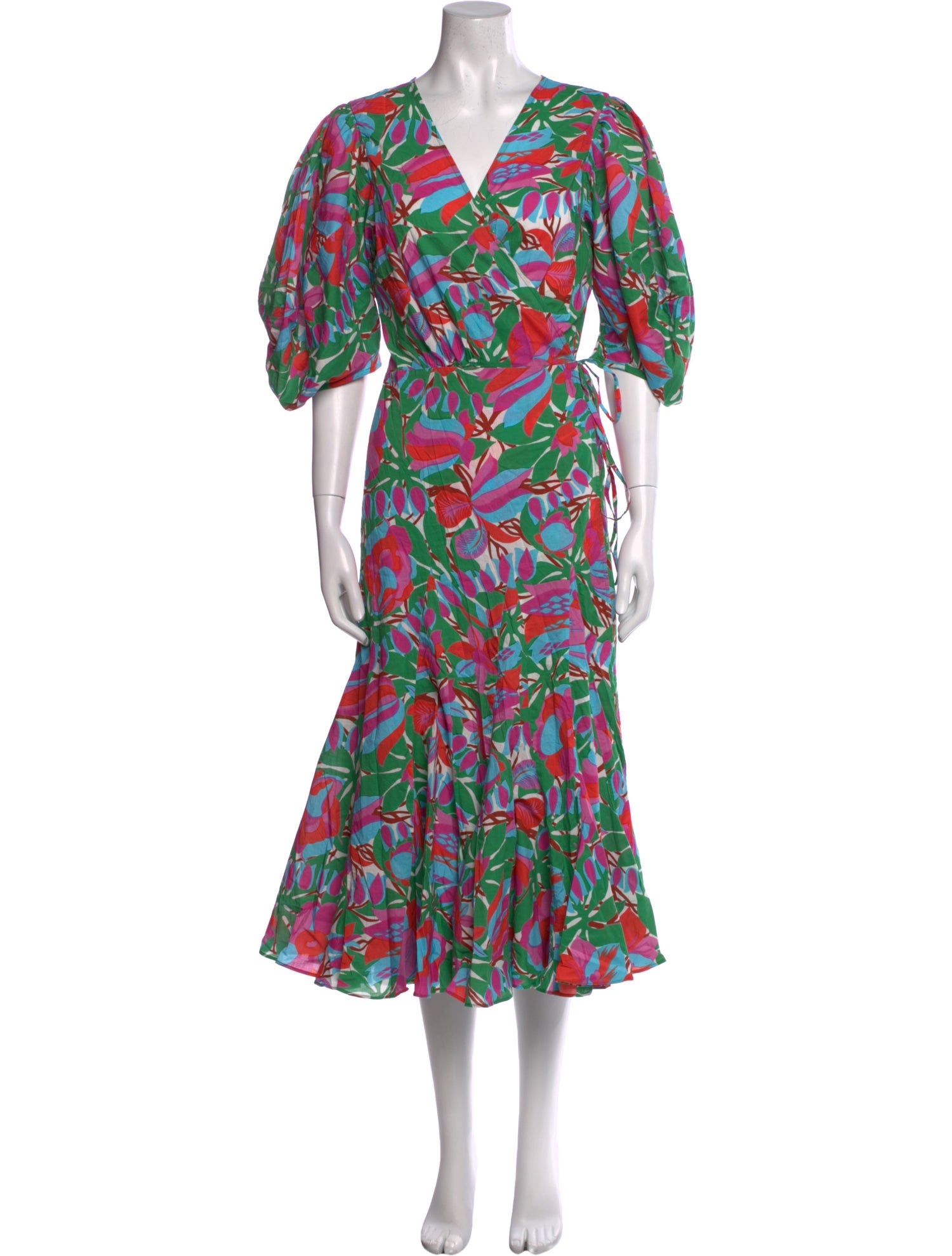 RHODE Floral Print Midi Length Dress w/ Tags