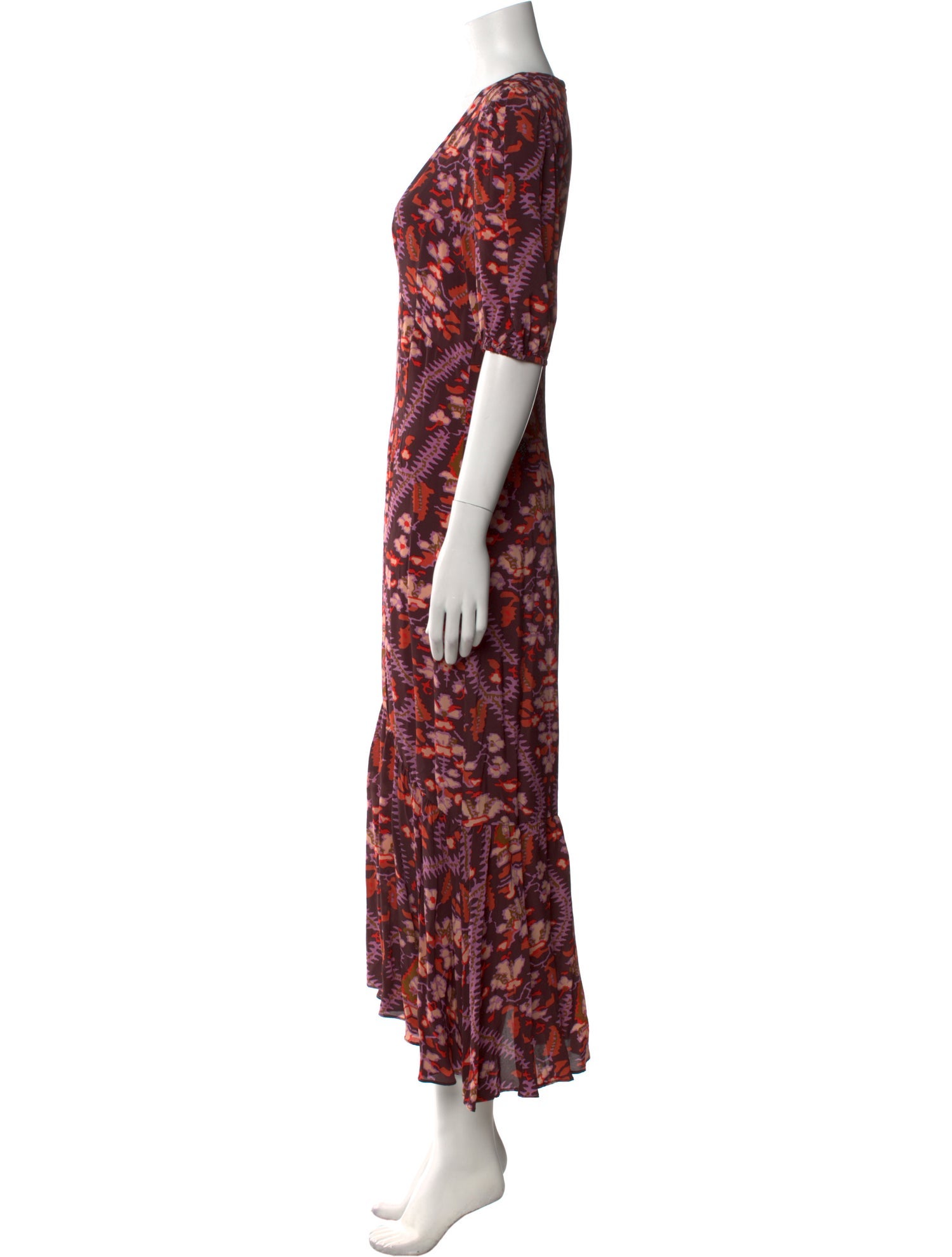 RHODE Floral Print Long Dress
