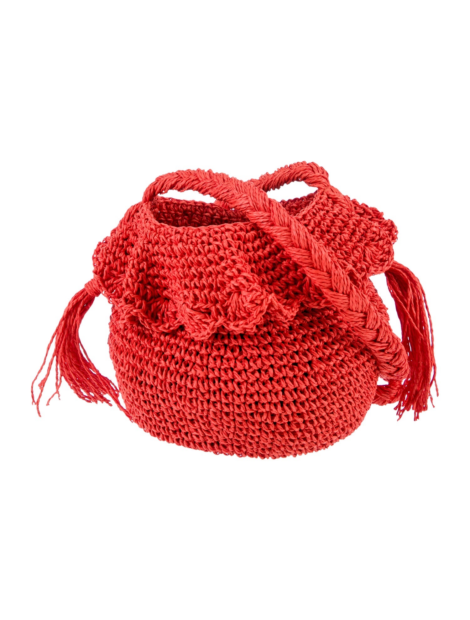 RHODE Raffia Bucket Bag