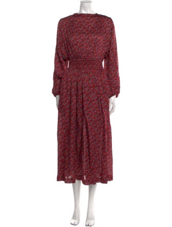 RHODE Floral Print Long Dress