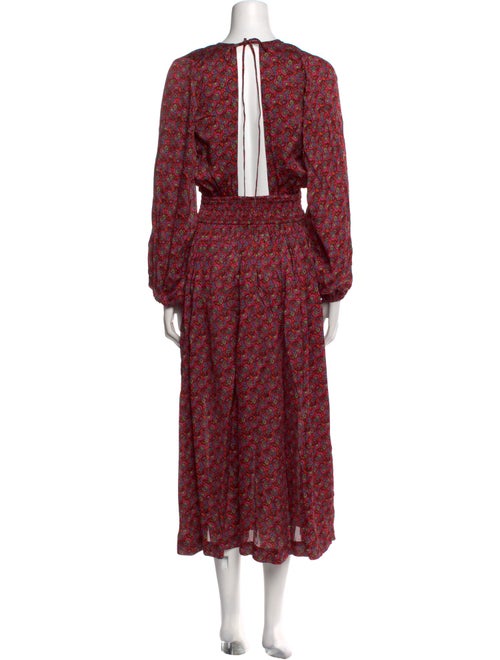 RHODE Floral Print Long Dress