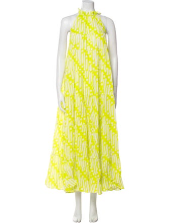 RHODE Printed Long Dress