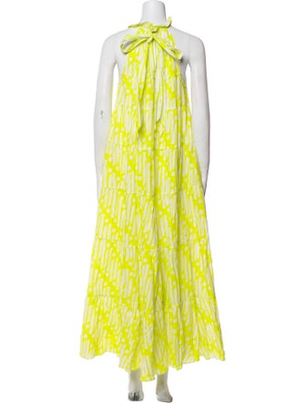 RHODE Printed Long Dress