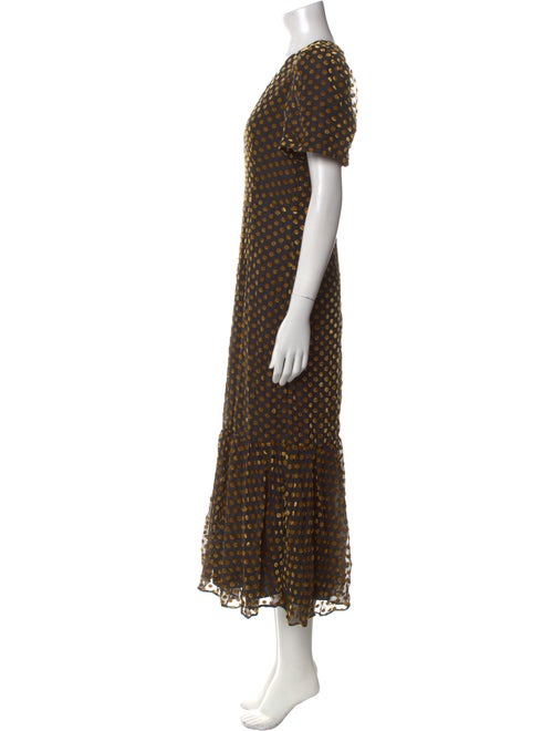 RHODE Polka Dot Print Long Dress