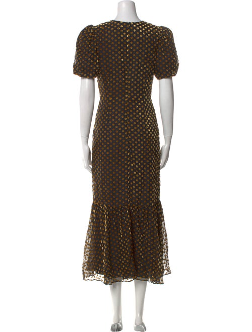 RHODE Polka Dot Print Long Dress