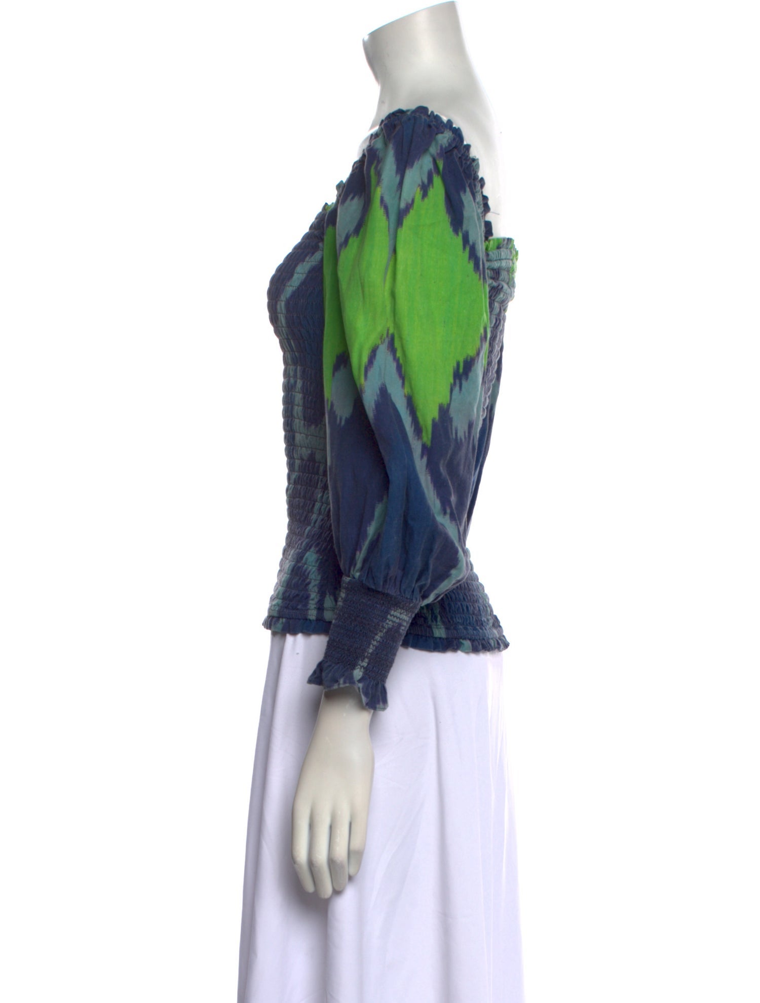 RHODE Printed Square Neckline Blouse