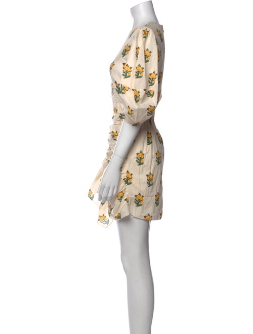 RHODE Floral Print Mini Dress