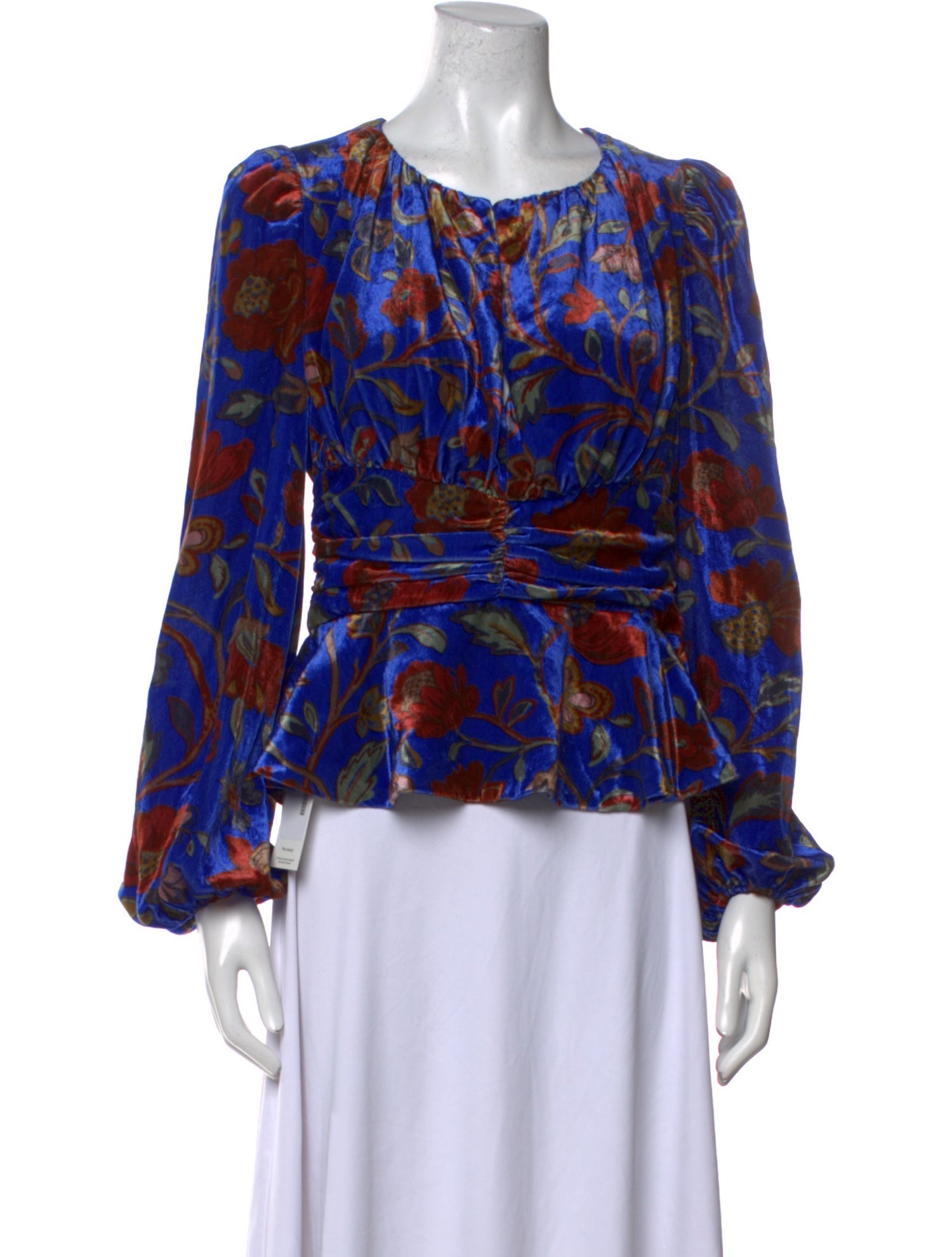 RHODE Printed Bateau Neckline Blouse w/ Tags