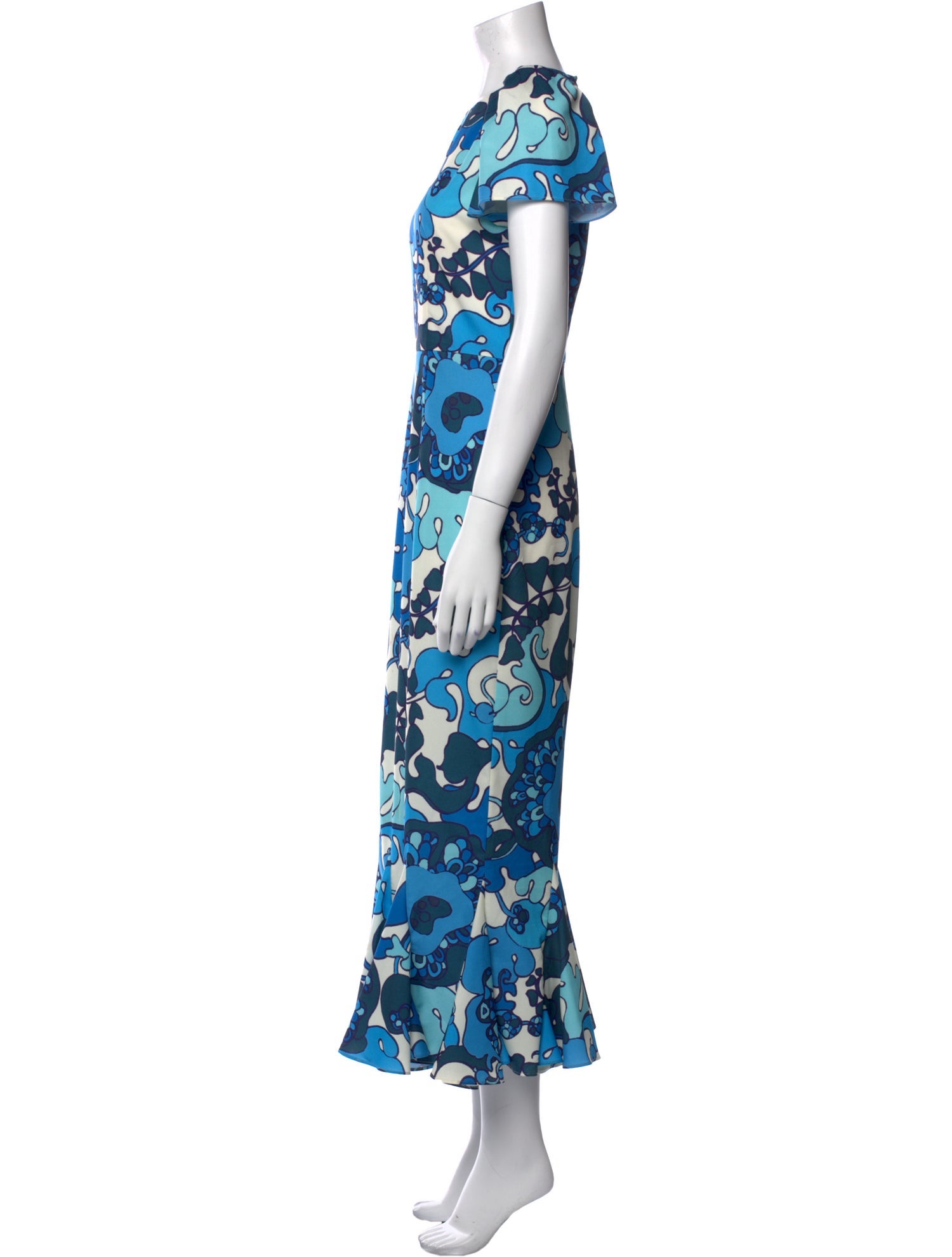 RHODE Floral Print Long Dress