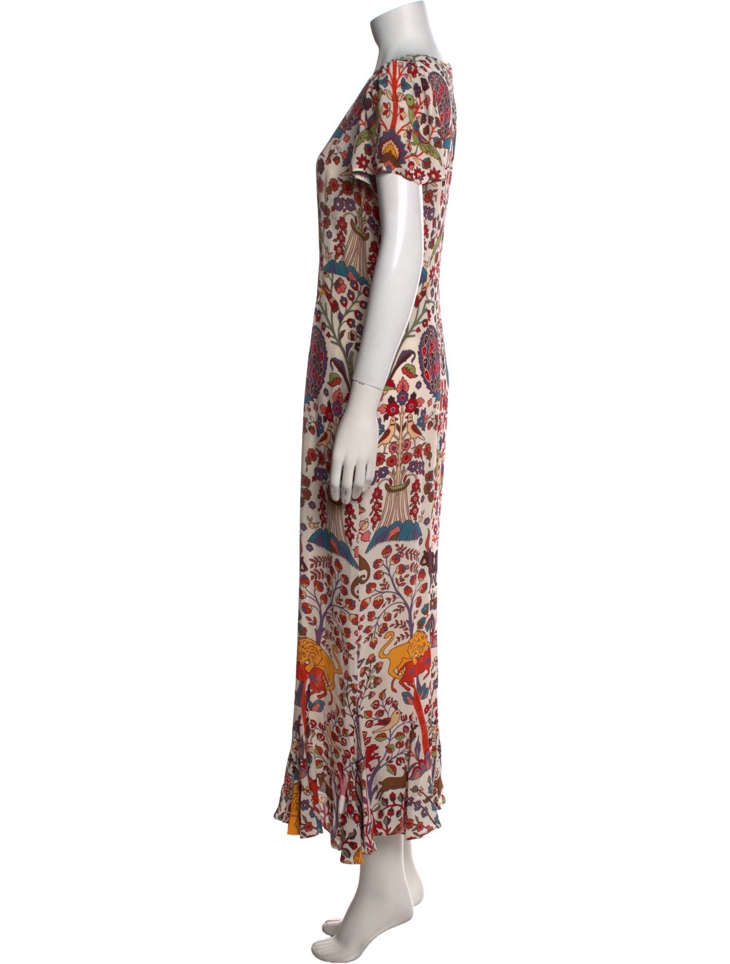 RHODE Floral Print Long Dress