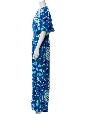 RHODE Linen Printed Jumpsuit