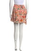 RHODE Floral Print Mini Skirt