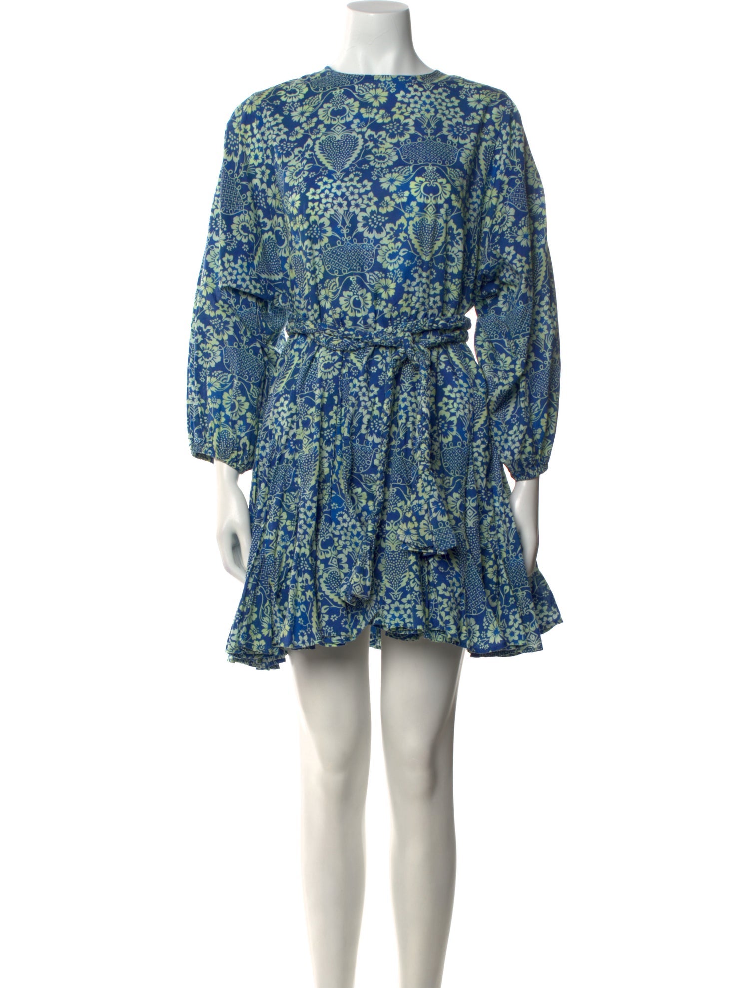 RHODE Floral Print Mini Dress