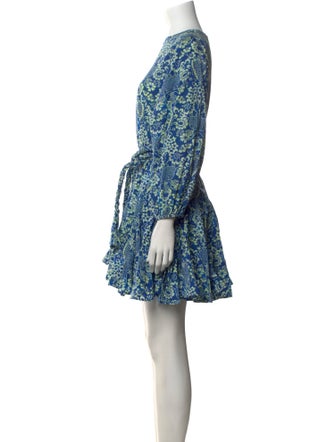 RHODE Floral Print Mini Dress