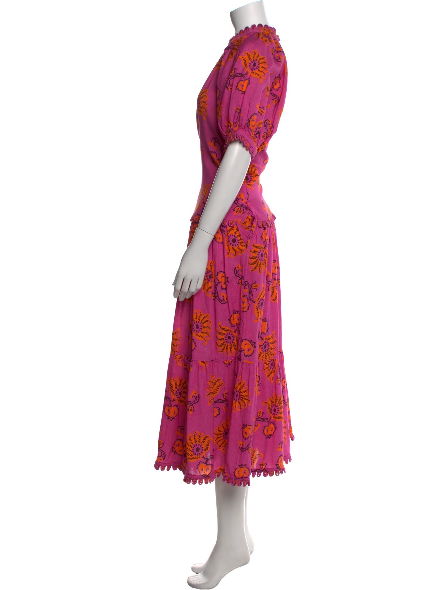 RHODE Floral Print Long Dress