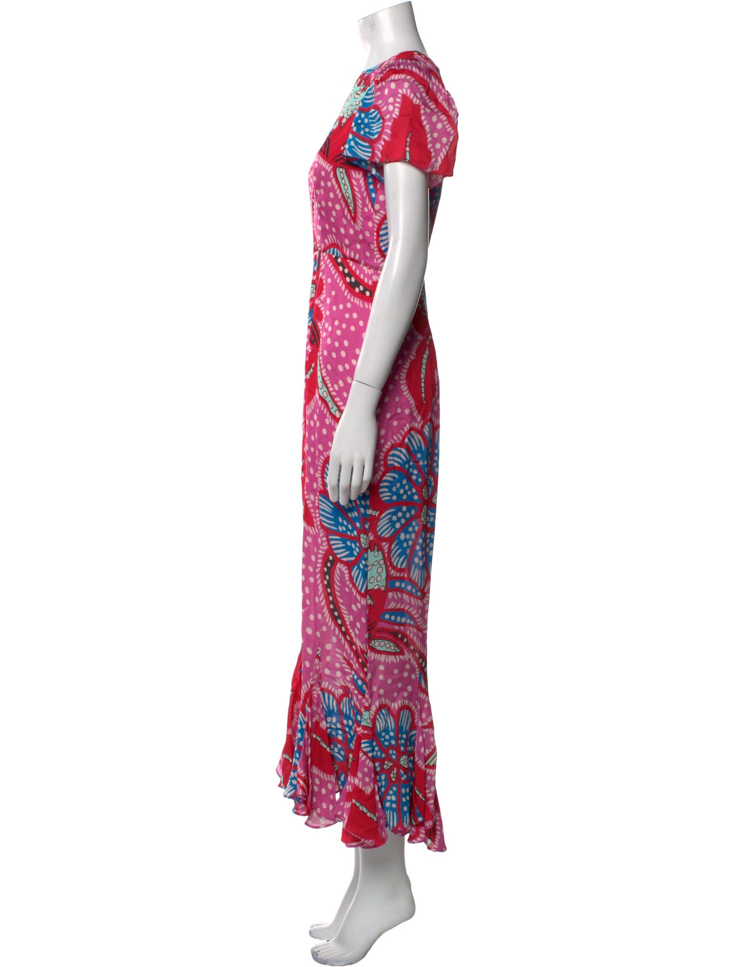 RHODE Printed Long Dress