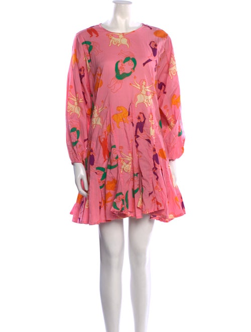 RHODE Floral Print Mini Dress