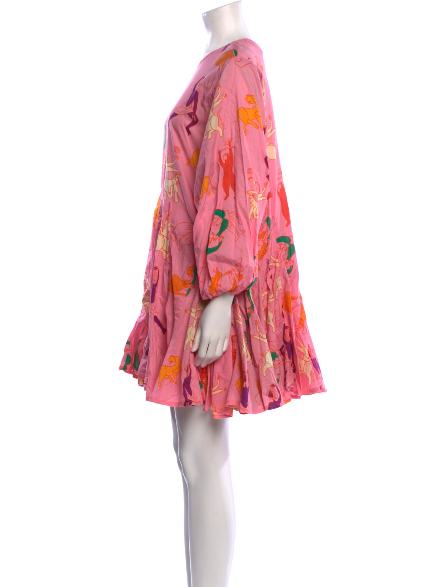 RHODE Floral Print Mini Dress