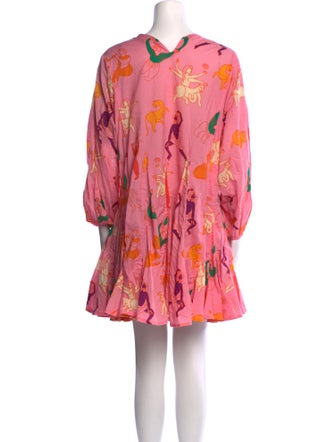 RHODE Floral Print Mini Dress