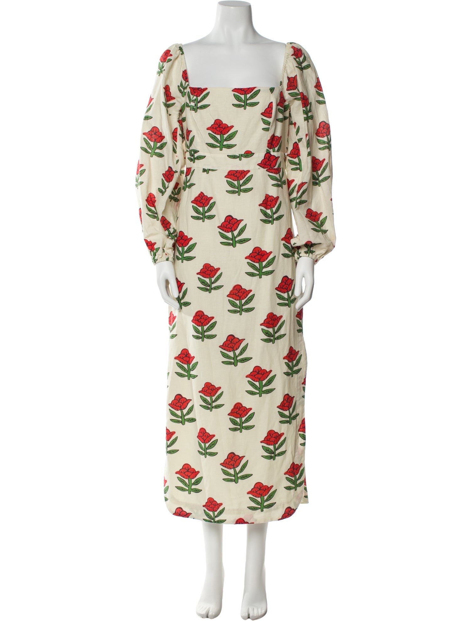 RHODE Floral Print Long Dress