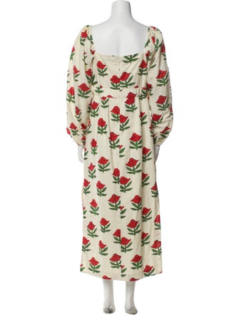 RHODE Floral Print Long Dress