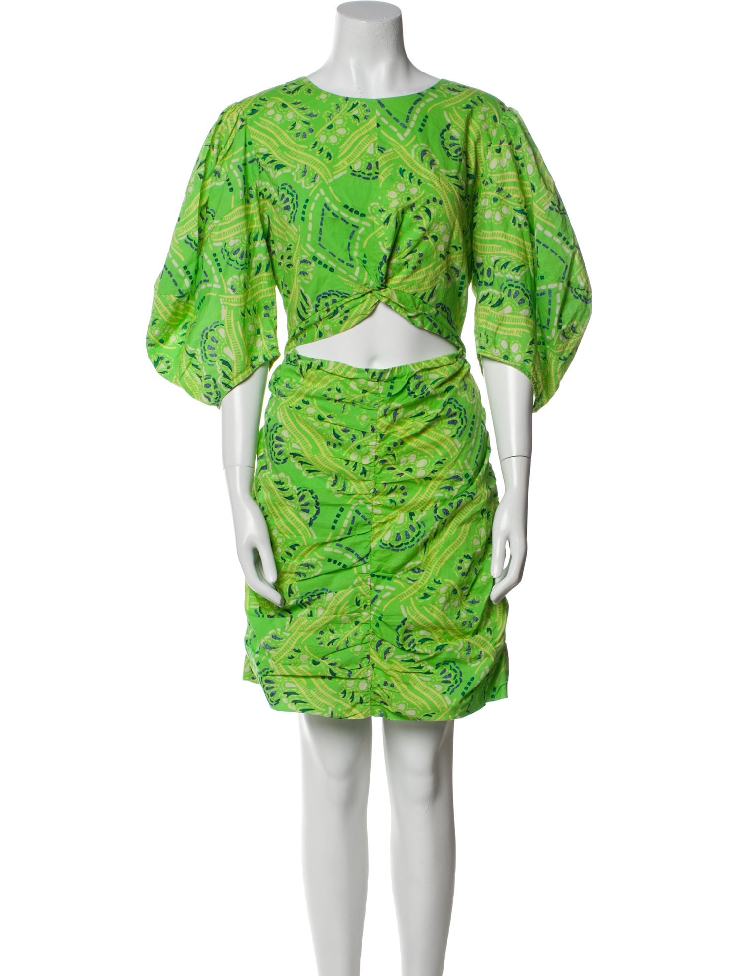 RHODE Printed Knee-Length Dress