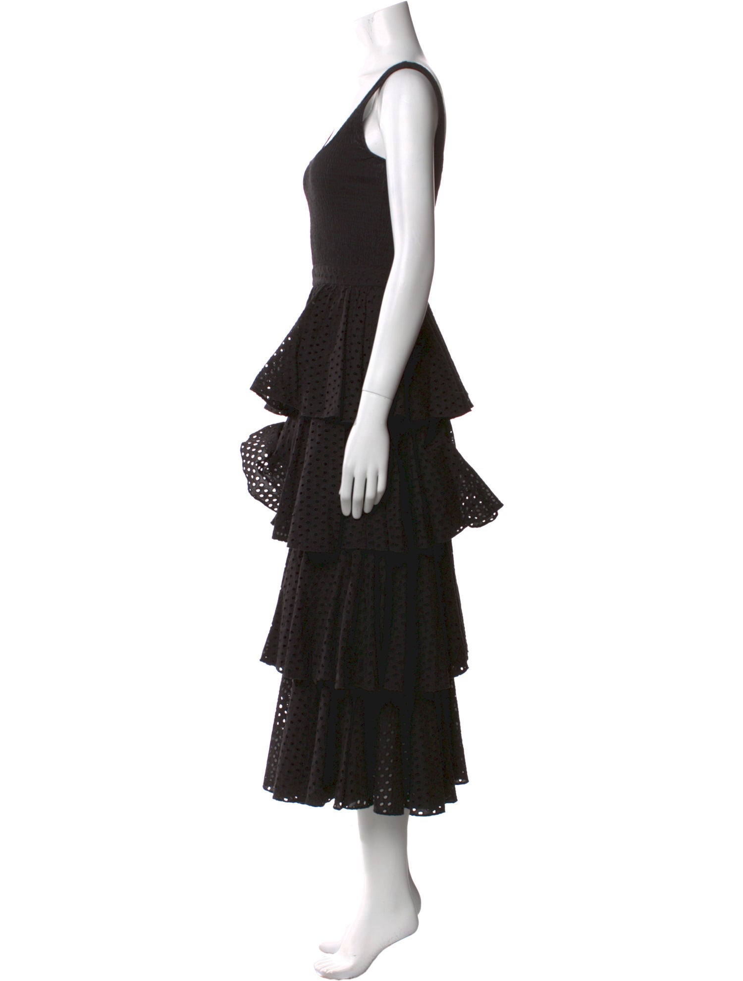 RHODE Square Neckline Long Dress