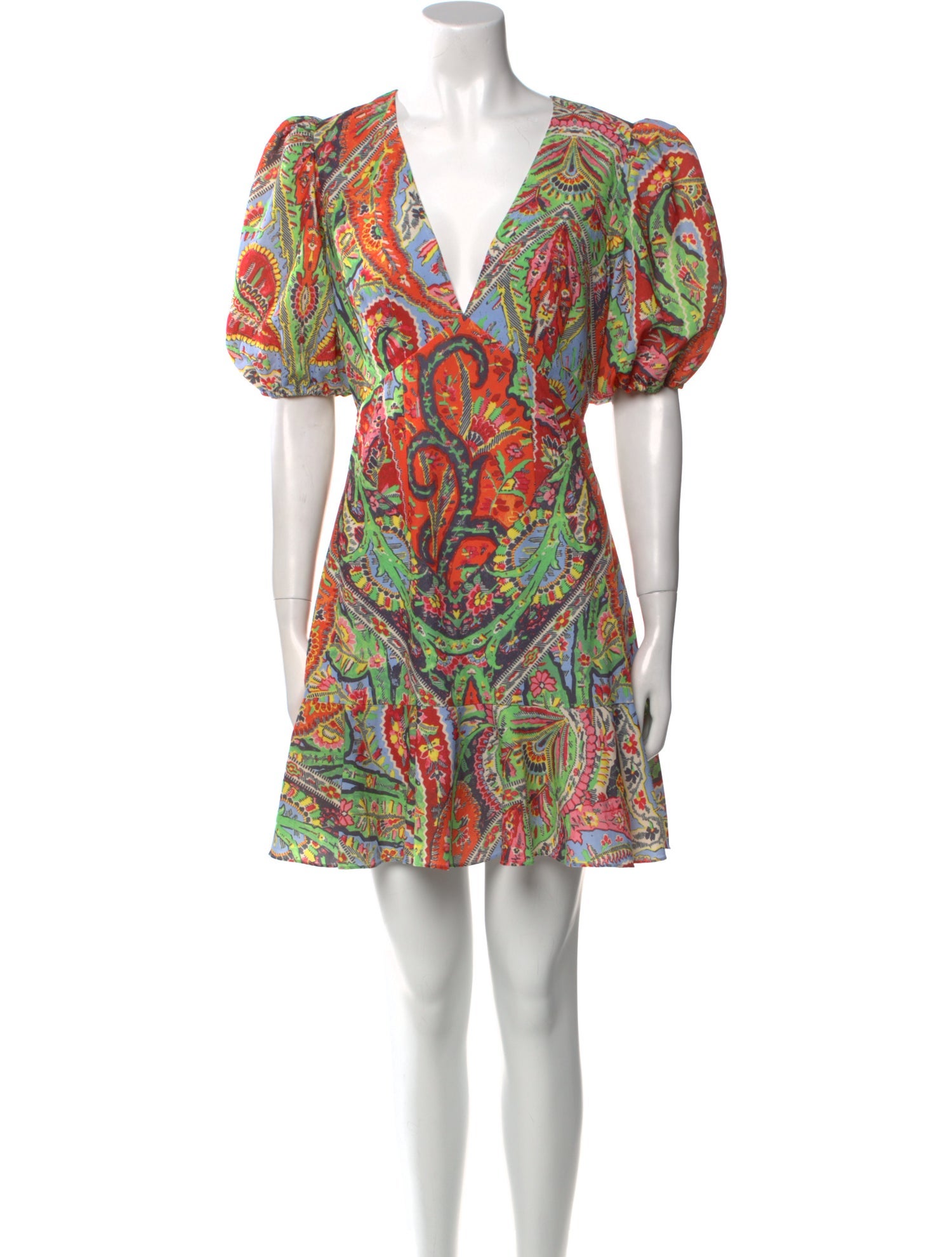 RHODE Paisley Print Mini Dress