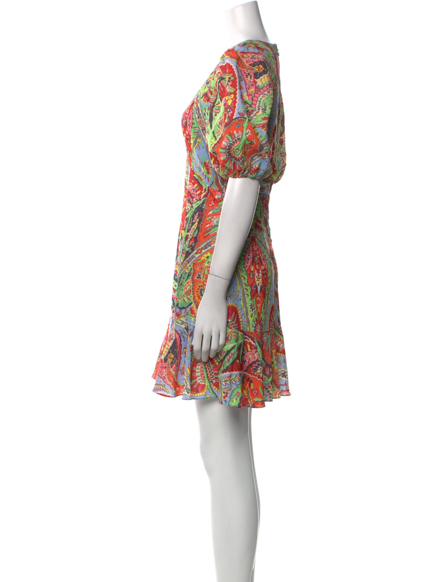 RHODE Paisley Print Mini Dress