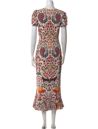 RHODE Printed Long Dress