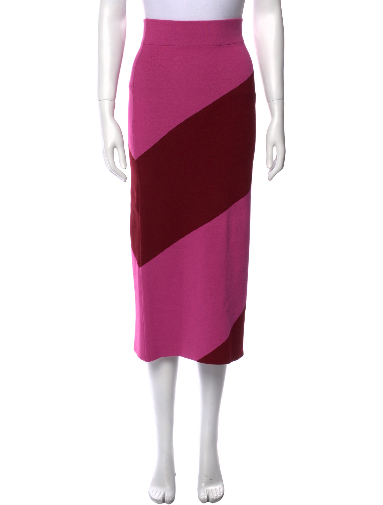 RHODE Colorblock Pattern Midi Length Skirt