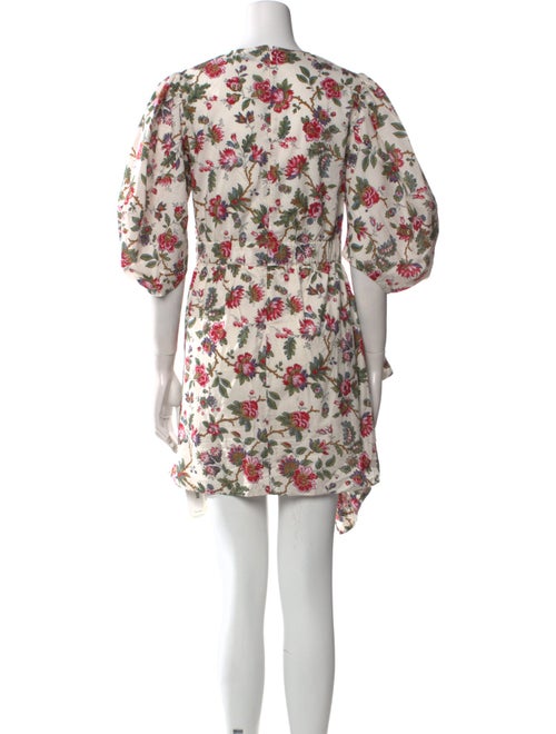 RHODE Floral Print Mini Dress