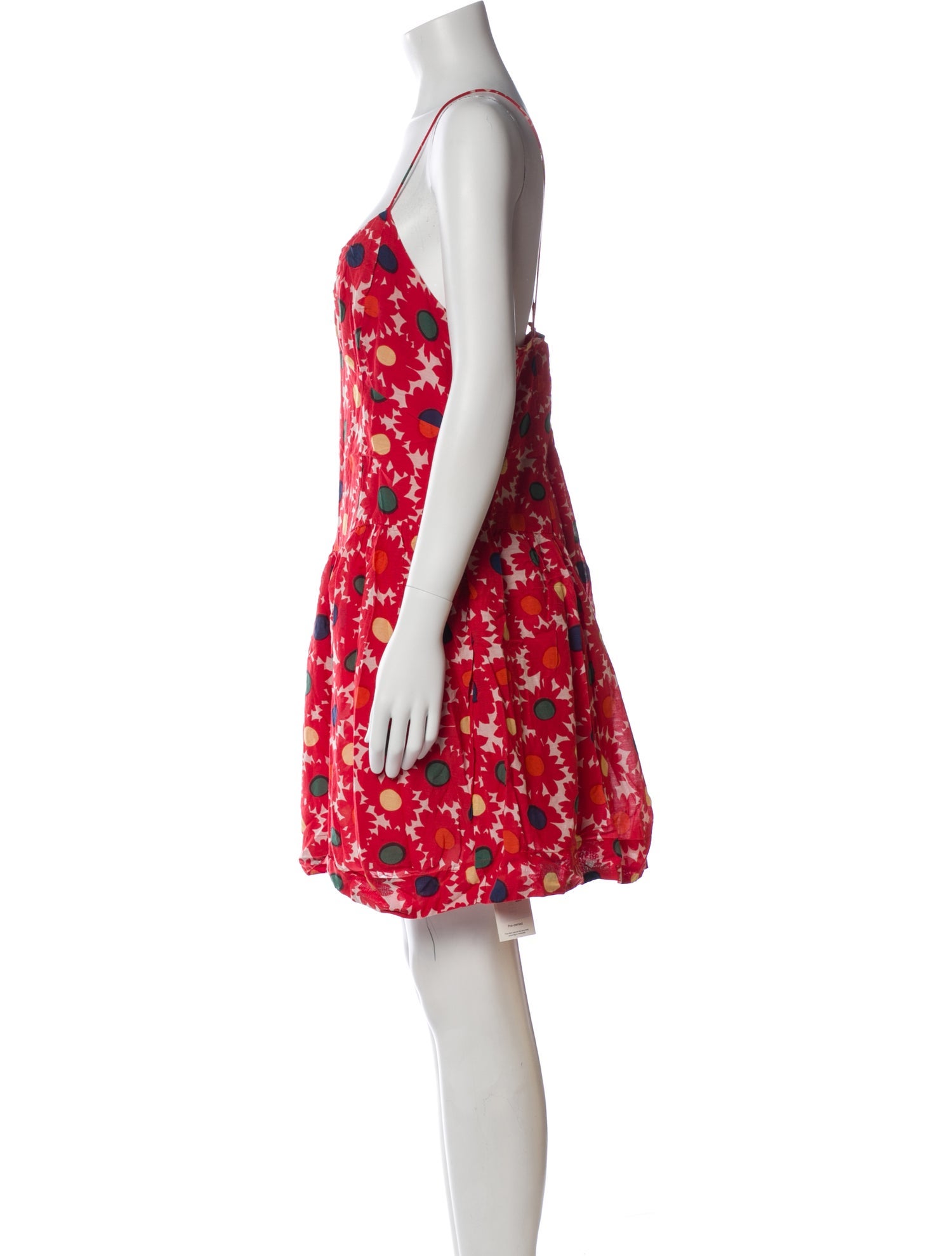 RHODE Floral Print Mini Dress