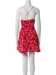 RHODE Floral Print Mini Dress