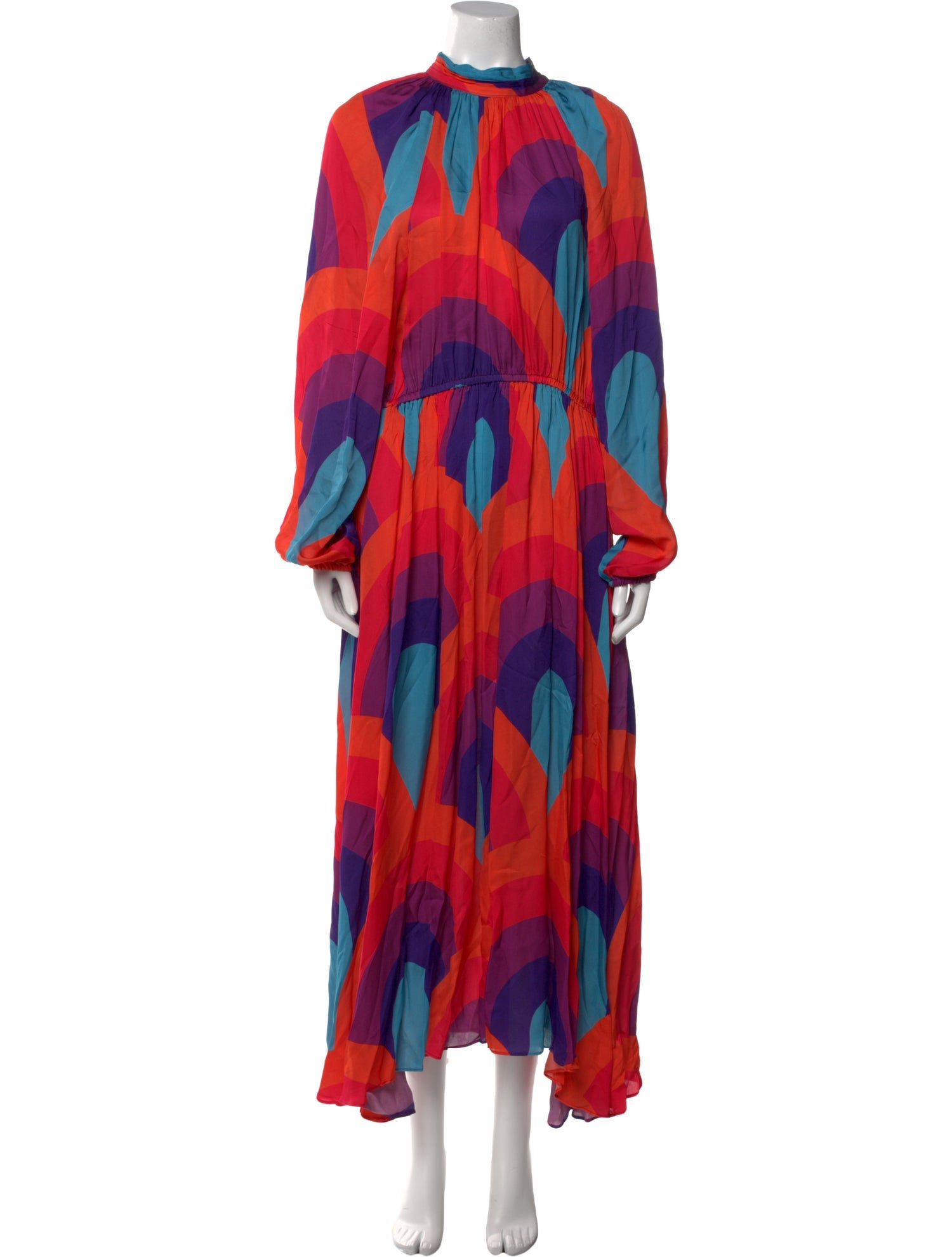 RHODE Printed Long Dress