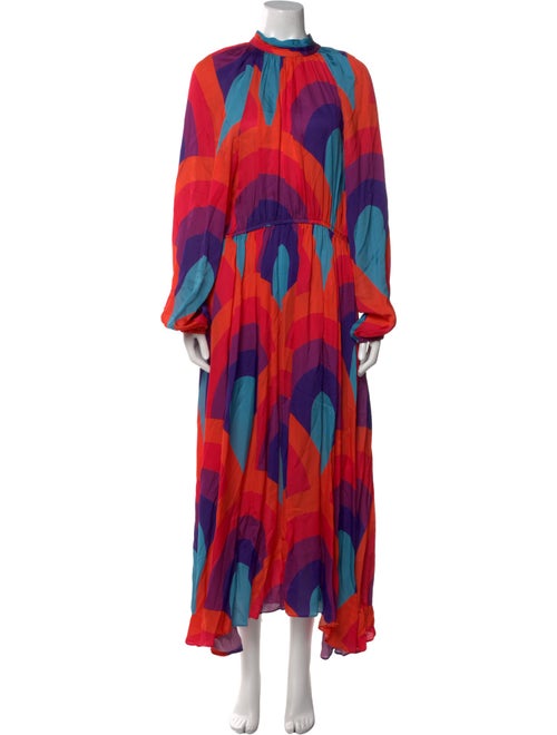 RHODE Printed Long Dress