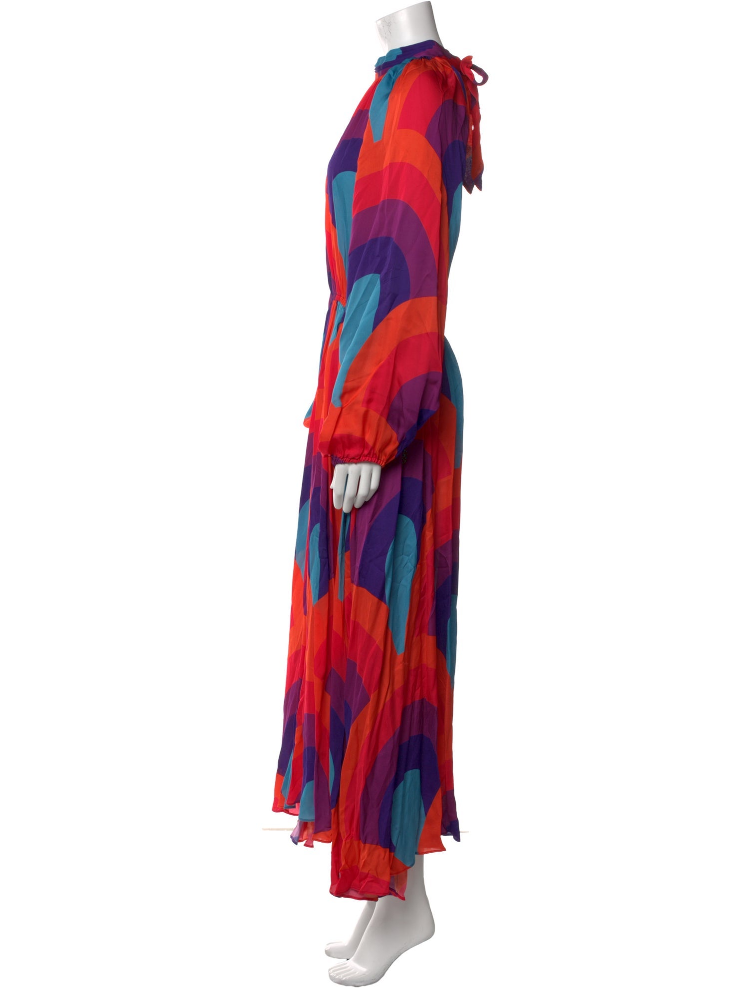 RHODE Printed Long Dress