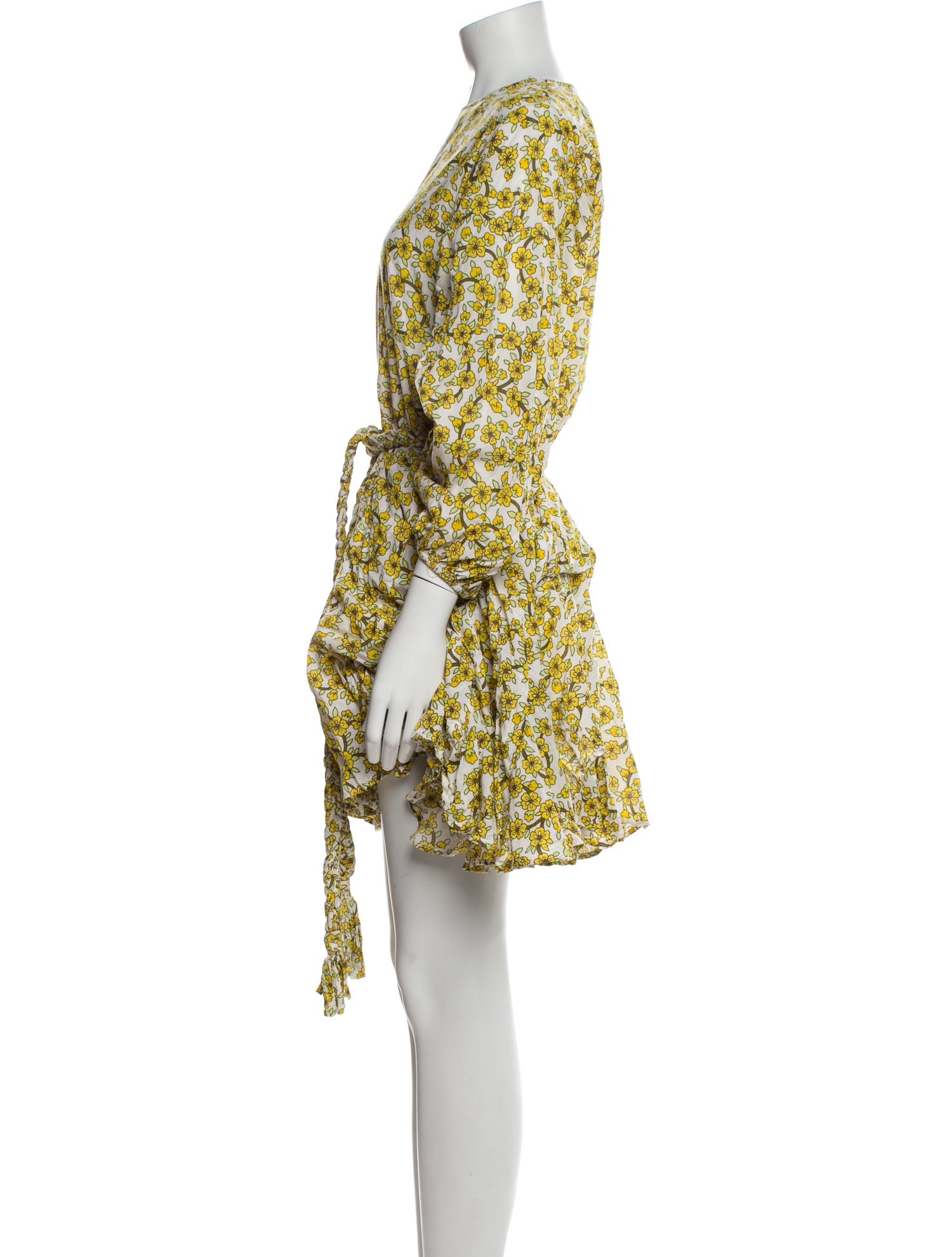 RHODE Floral Print Mini Dress