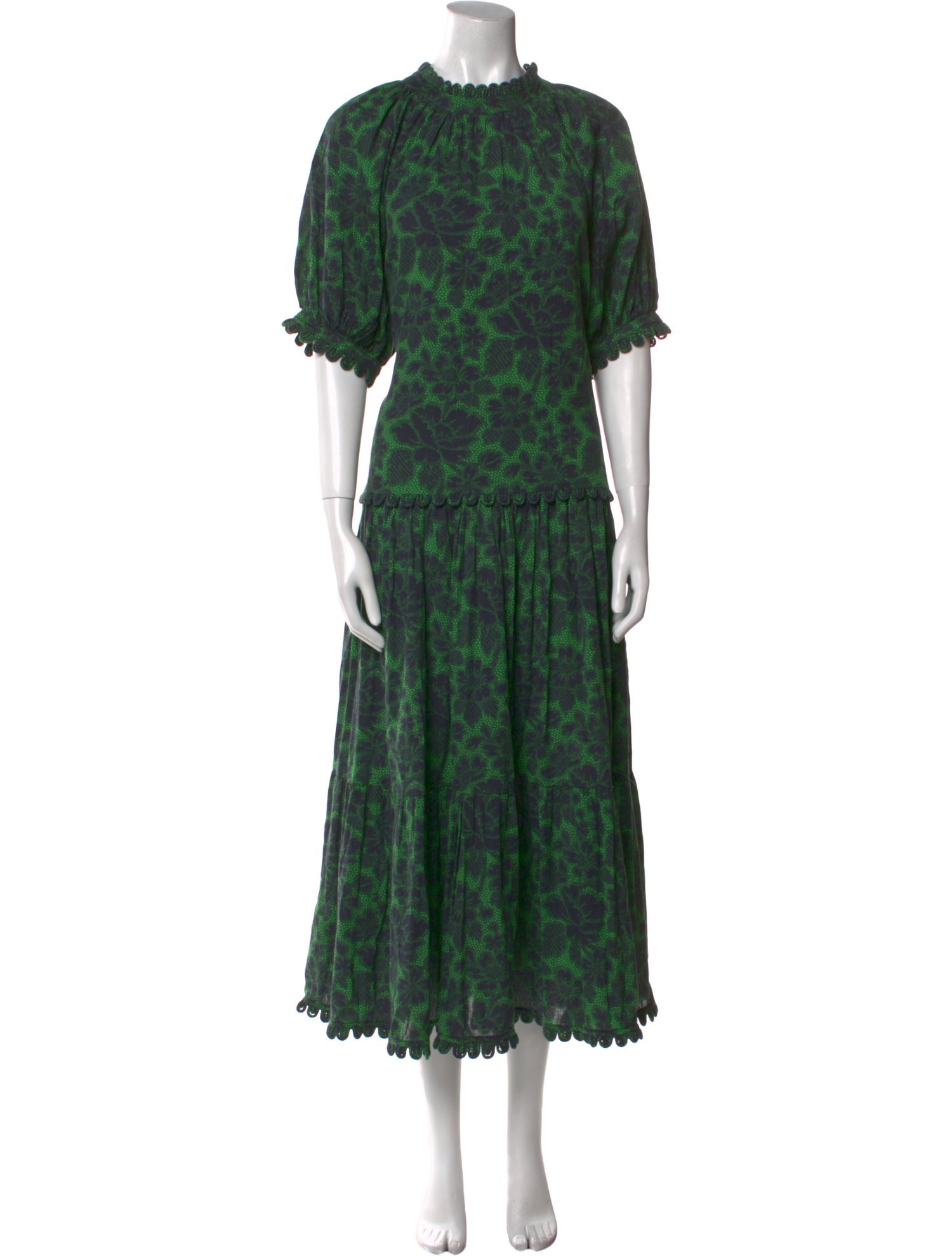 RHODE Floral Print Long Dress